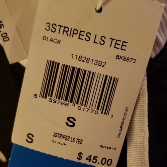 Adidas Longsleeve Tee NWT S - Picture 3 of 3